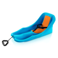 Baby rider modré s oranžovou sedačkou