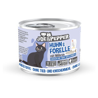 Joe & Pepper Cat kuřecí maso a pstruh s mrkví 6× 200 g