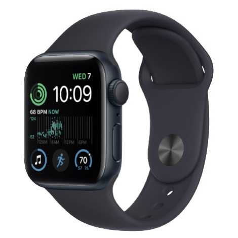 Apple Watch SE (2022) 40mm (Stav A) Temně inkoustové + temně modrý sportovní řemínek MRGE3QC/A