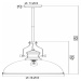 ACA Lighting Vintage závěsné svítidlo KS1300P311CP