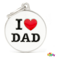 Známka My Family Charms popis I LOVE DAD