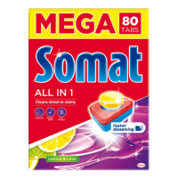 Somat Tablety do myčky All in 1 Lemon & Lime 80 ks