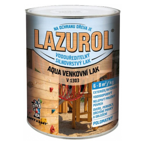 Lazurol Aqua silnovrstvý lak na dřevo polomat 0,6kg
