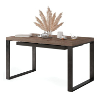 Jídelní stůl rozkládací Asali 120-270x76x80 cm (dub hnědý)