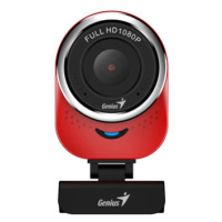 Genius Full HD Webkamera QCam 6000, 1920x1080, USB 2.0, červená, Windows 7 a vyšší, FULL HD, 30 