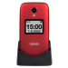 EVOLVEO EasyPhone FS, vyklápěcí mobilní telefon 2.8" pro seniory s nabíjecím stojánkem (červená 