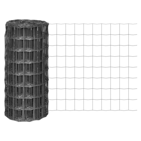 vidaXL Euro plot ocel 10 x 0,8 m šedý