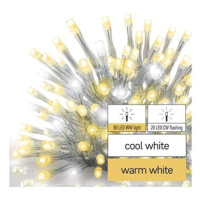 EMOS Standard LED spojovací řetěz blikající – rampouchy, 2,5 m, venkovní, teplá/studená bílá