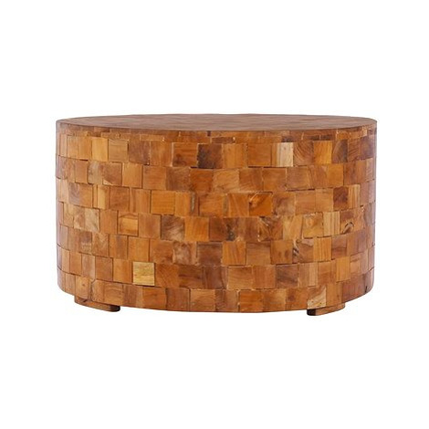 Konferenční stolek 60 × 60 × 35 cm masivní teakové dřevo SHUMEE