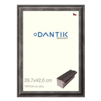 DANTIK rámeček 29,7 × 42, TRITON cín plexi čiré