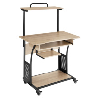 tectake 404727 psací stůl fife 80x65,5x130,5cm - Industrial světlé dřevo, dub Sonoma - Industria