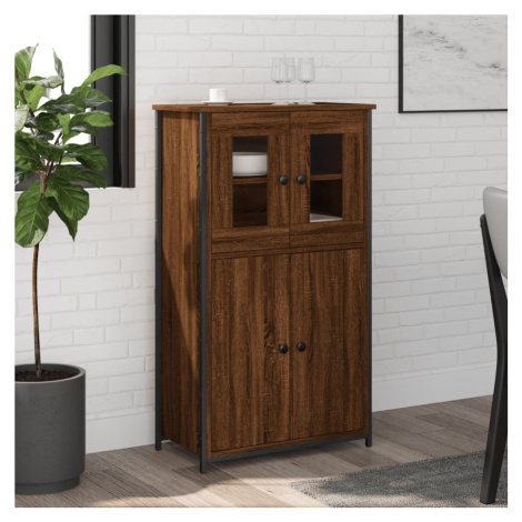 vidaXL Skříň highboard hnědý dub 62 x 32 x 106,5 cm kompozitní dřevo