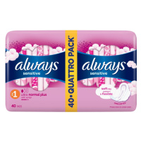 ALWAYS Ultra Sensitive Normal Plus vel.1 Hygienické vložky s křidélky 40 ks