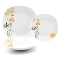 HOME ELEMENTS Porcelánová sada talířů, 18 kusů, Janovec