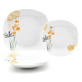 HOME ELEMENTS Porcelánová sada talířů, 18 kusů, Janovec