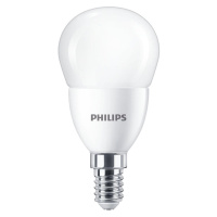 LED žárovka LED E14 7W = 60W 806lm 6500K studená Koule PHILIPS