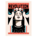 Ilustrace Revolution Activist Peace, Retrodrome, 30 × 40 cm