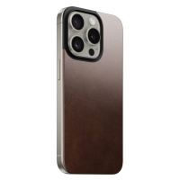 Nomad Magnetic Horween kožený kryt iPhone 15 Pro hnědý