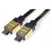 PremiumCord HDMI High Speed + Ethernet kabel, zlacené konektory, 1.5m