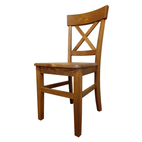 Jídelní židle RUFINA II, masiv borovice/moření: dub Drewmax