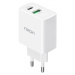 Rixon nabíjecí adaptér 20W USB-C/USB-A Bílá