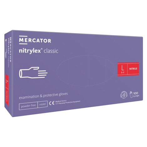 Mercator Medical Nitrylex Classic modré 100 ks