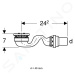 Geberit 550.019.00.1 - Odtoková souprava pro vaničky, výška vodního uzávěru 30 mm