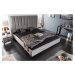 LuxD Designová postel Gallia 180 x 200 cm stříbrno-šedá