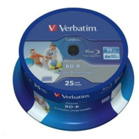 VERBATIM BD-R SL Datalife HTL (25 ks) Blu-Ray/Spindle/6x/25GB