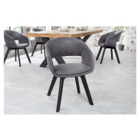 LuxD Designová židle Colby antik šedá - II. třída