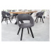 LuxD Designová židle Colby antik šedá - II. třída