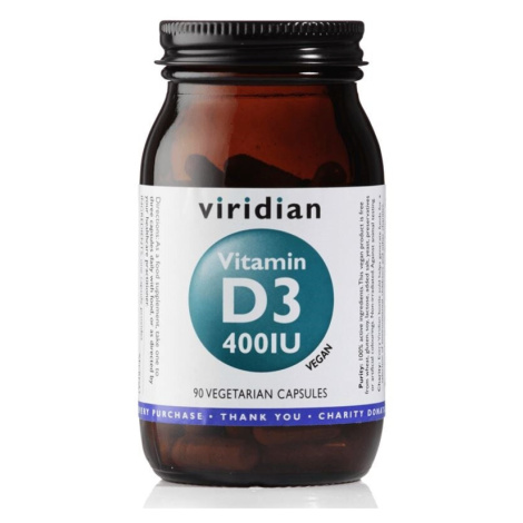 Viridian Vitamin D3 400IU cps.90