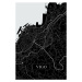 Mapa Vigo black, 26.7 × 40 cm