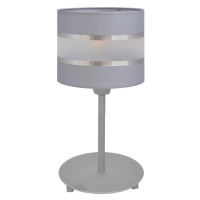 Stolní lampa HELEN 1xE27/15W/230V šedá/stříbrná