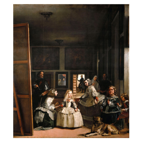 Obrazová reprodukce Las Meninas or The Family of Philip IV, c 1656, Diego Velzquez, 35 × 40 cm