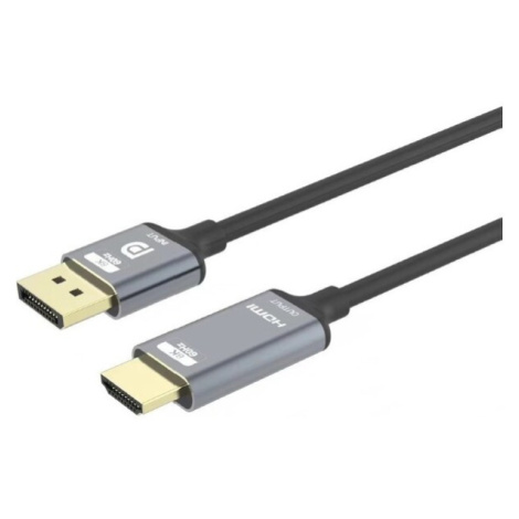 PremiumCord DisplayPort 1.4 na HDMI2.1 kabel pro rozlišení 8K@60Hz,4K@144Hz, 2m