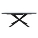 Jídelní stůl Paleos rozkládací 160-200x77x80 cm (šedá, černá)