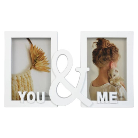 Fotorámeček You & Me, 2x 10x15 cm, bílý Asko