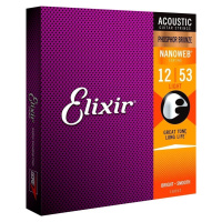 Elixir 16052 Nanoweb 12-53 Struny pro akustickou kytaru