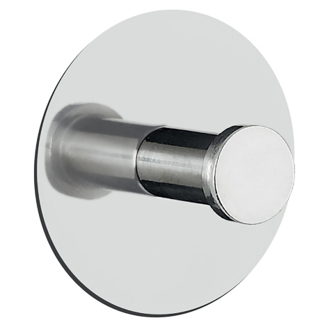 Spirella kulatý háček na ručníky PUNT-Round, lesklá nerez ocel, samolepící, průměr 60 mm