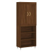 vidaXL Skříň highboard hnědý dub 69,5 x 34 x 180 cm kompozitní dřevo