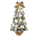 Ozdobený stromeček SNĚHOVÁ KRÁSKA 60 cm s LED OSVĚTELNÍM s 25 ks ozdob a dekorací