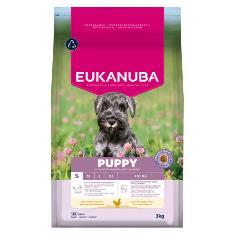 Eukanuba Premium Nutrition Puppy Small Breed Chicken - výhodné balení: 2 x 3 kg