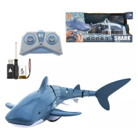 RC Žralok 35cm do vody na vysílačku 2,4GHz plave na baterie USB v krabici