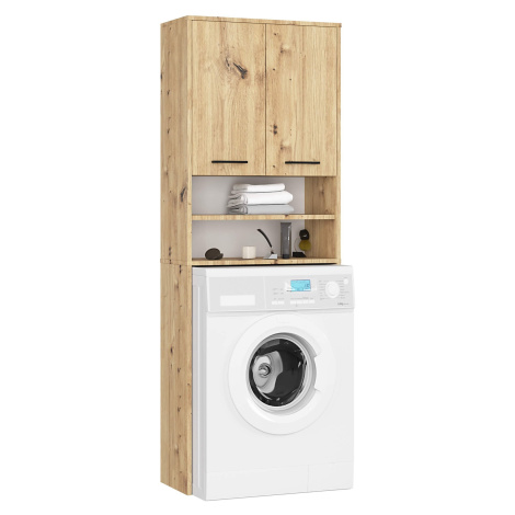 Ak furniture Koupelnová skříňka nad pračku FIN dub artisan
