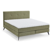 Zelená boxspring postel 160x200 cm ANCONA – Meise Möbel