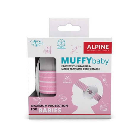 ALPINE Muffy Baby Dětská izolační sluchátka - růžová