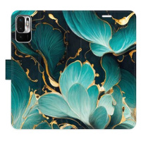 iSaprio flip pouzdro Blue Flowers 02 pro Xiaomi Redmi Note 10 5G