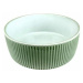 Miska/obal kulatá STRIPES keramika zelená 20cm