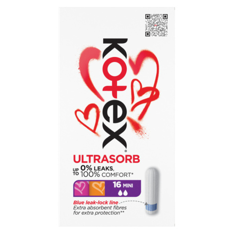 KOTEX Ultra Sorb Tampony Mini 16 kusů